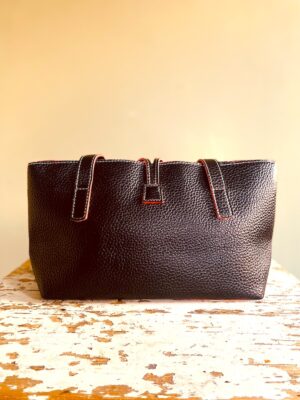 hübsche, kleine Ledertasche, second hand – Bild 3