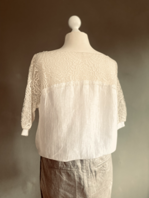 zauberhafte Leinenbluse von Liviana Conti, XL – Bild 3