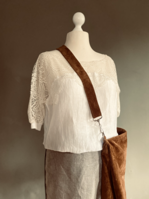 zauberhafte Leinenbluse von Liviana Conti, XL – Bild 4