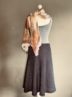 schwingender Leinenrock von Nienhaus, XXL – Bild 1