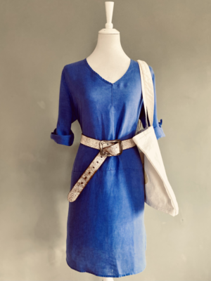 schönes Leinenkleid von pounou, M-L – Bild 7