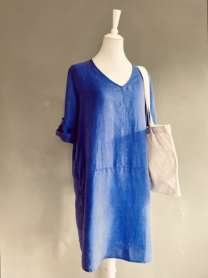 schönes Leinenkleid von pounou, M-L – Bild 3