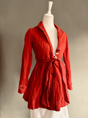 hübscher roter Trenchcoat von Ashley Brooke, S – Bild 3