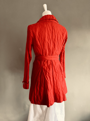 hübscher roter Trenchcoat von Ashley Brooke, S – Bild 5