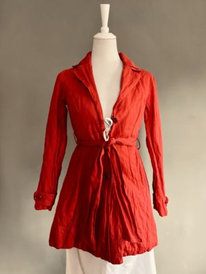 hübscher roter Trenchcoat von Ashley Brooke, S – Bild 4