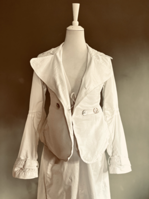 schöne weiße Jacke von Fornarina, XS-S – Bild 4