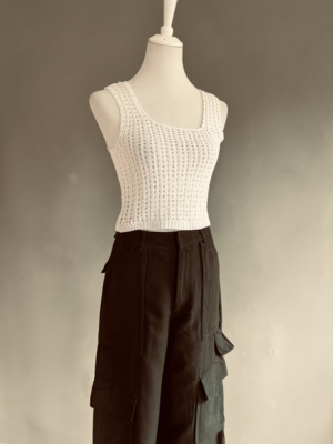 lässige Hose mit Leinen von Zara, XS – Bild 5