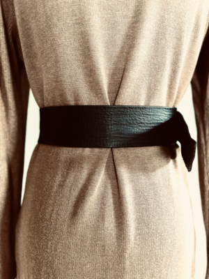 breiter schwarzer Ledergürtel Collection Camille, XL – Bild 4