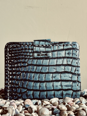 kleines Portemonnaie in Schlangenlederoptik – Bild 3