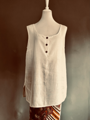 entspanntes Leinenoberteil von Marina Sport, XL – Bild 5