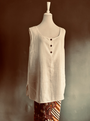 entspanntes Leinenoberteil von Marina Sport, XL – Bild 4