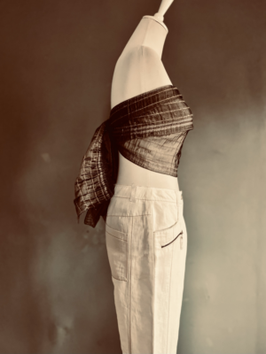 schöne cremeweiße Hose von Tuzzi, M – Bild 5