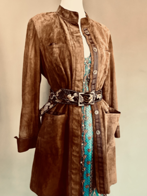 edler Wildledermantel von Luisa Cerano, XL – Bild 3