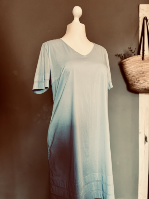 schönes hellblaues Kleid von Barbara Schwarzer, XL – Bild 3
