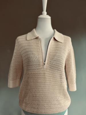 schöner gehäkelter Pullover von Comptoir des Cotonniers, XL – Bild 3