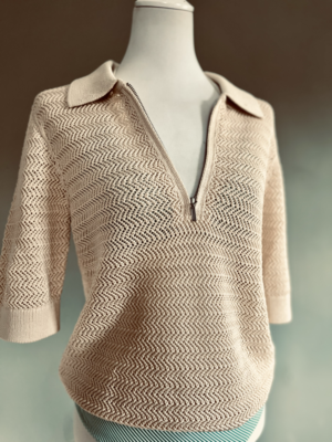 schöner gehäkelter Pullover von Comptoir des Cotonniers, XL – Bild 4