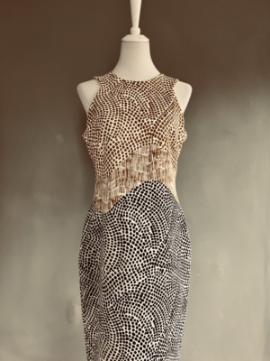 elegant gemustertes Kleid von H&M, L – Bild 3