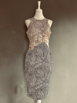 elegant gemustertes Kleid von H&M, L – Bild 5