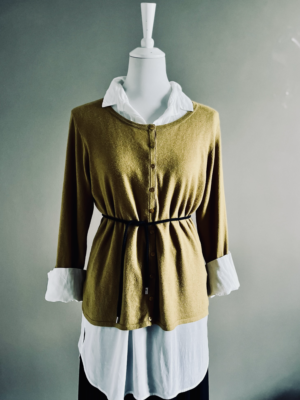 weiche Strickjacke mit Seide von King Louie, XL – Bild 3