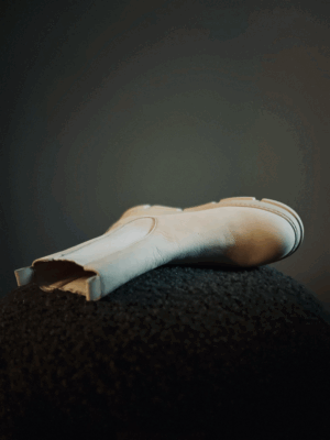 weiße Lederboots von Noclaim, 41 – Bild 4