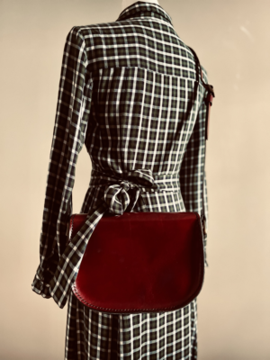 schöne rote Ledertasche – Bild 5