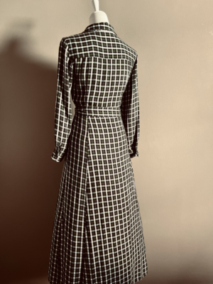 langes kariertes Kleid von Zara, XS – Bild 5