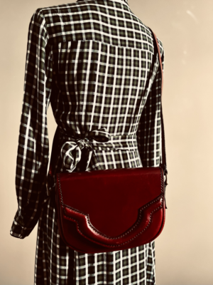 schöne rote Ledertasche – Bild 4