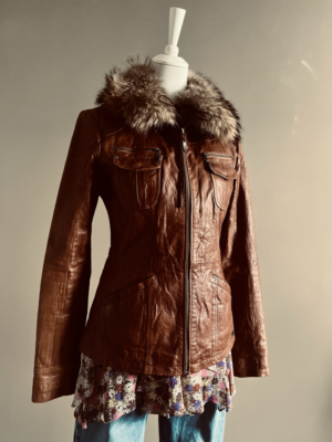 tolle Lederjacke von One Green Elephant, L – Bild 3