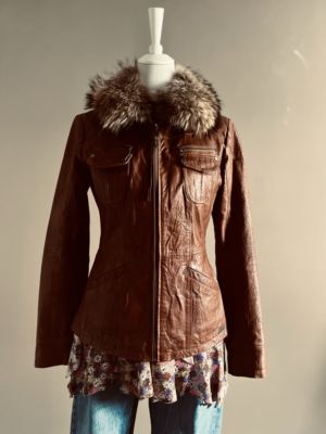 tolle Lederjacke von One Green Elephant, L – Bild 4