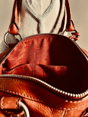 praktische rote Ledertasche von Fossil – Bild 5