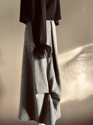 weicher drapierter Rock von Cheitt, S – Bild 3