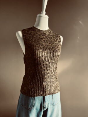 Top mit Leopardenmuster von Zara, S – Bild 3