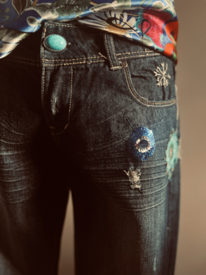 ausgefallene Jeans von Desigual, L – Bild 4