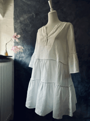 Schönes Leinenkleid von Mrs & Hugs, S – Bild 2