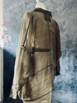 zarte Seidenbluse von Annette Görtz, XL – Bild 3