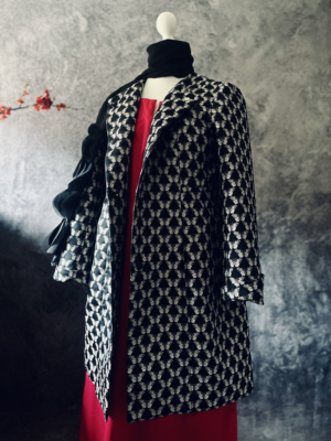 Mantel mit Schmetterlingen von Max Mara, XL-XXL – Bild 4