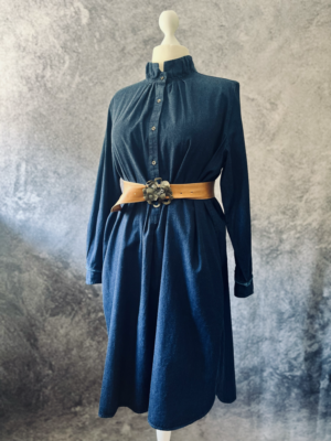 dunkelblaues Kleid von Bee, XL-XXL – Bild 3