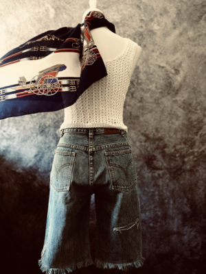 knielange Jeans von Efro, S-M – Bild 2