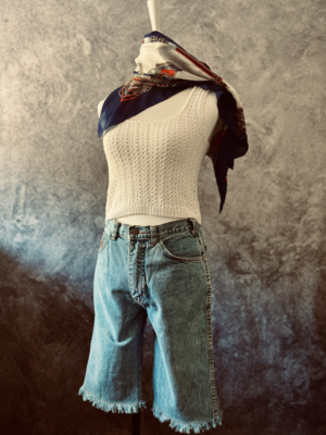 knielange Jeans von Efro, S-M – Bild 3