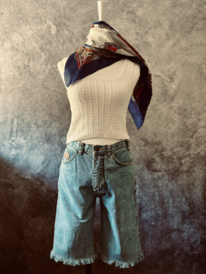 knielange Jeans von Efro, S-M – Bild 1