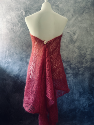 handgefertigtes weiches Tuch aus Seide & Mohair – Bild 3