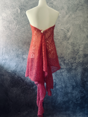 handgefertigtes weiches Tuch aus Seide & Mohair – Bild 1