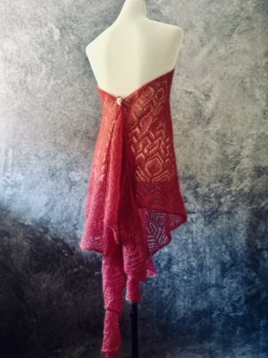 handgefertigtes weiches Tuch aus Seide & Mohair – Bild 2