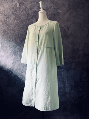 hellgrünes Leinenkleid von Oska, S-L – Bild 3