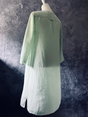 hellgrünes Leinenkleid von Oska, S-L – Bild 4