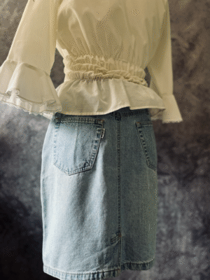 romantische Bluse mit Volants, XS-S – Bild 5