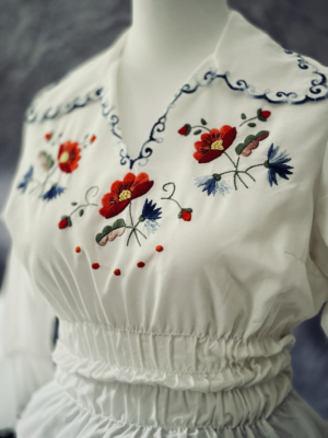 romantische Bluse mit Volants, XS-S – Bild 3