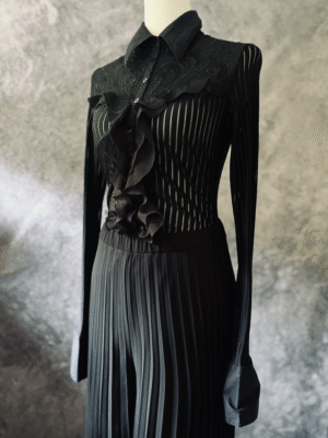 edle Bluse von Blanc Nature, S – Bild 3