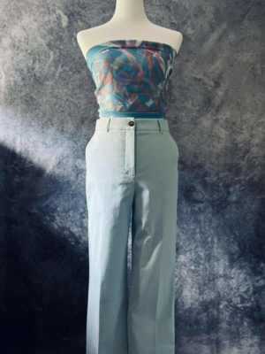 schöne hellblaue Hose von Trussardi, S – Bild 2