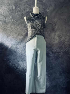 schöne hellblaue Hose von Trussardi, S – Bild 4